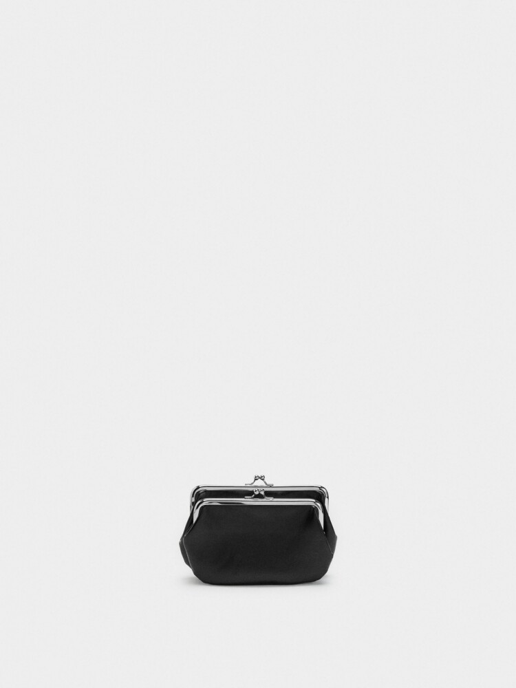 Bolso De Mano Con Cierre De Boquilla negro