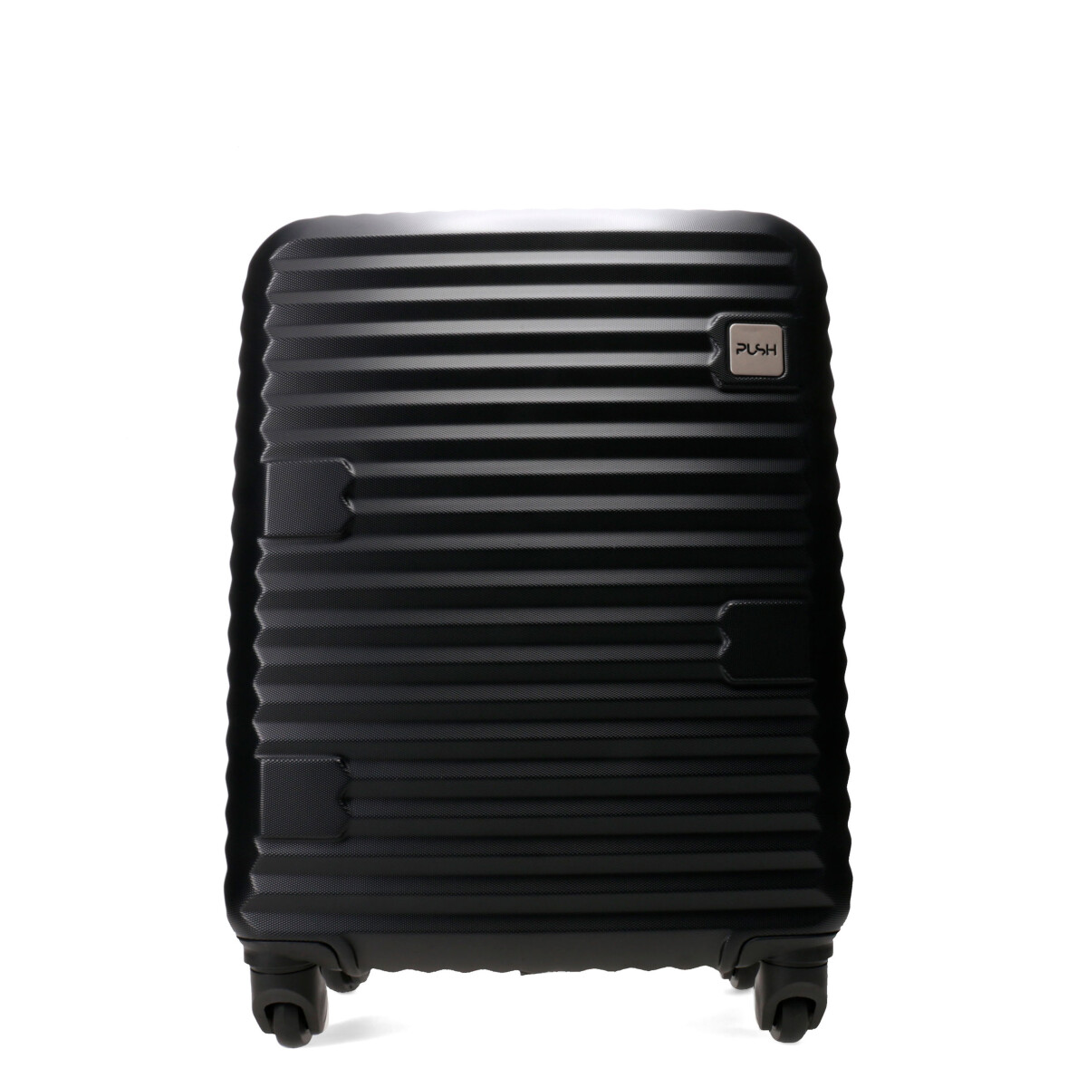 Valija Push Rigida Acanalada - Negro 