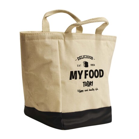 Lunchera Bolso Térmico Conservador Comidas Bebidas con Asas Natural