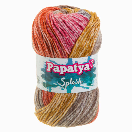 splash tostado beige rojo