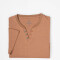 T-shirt m/c botones tostado