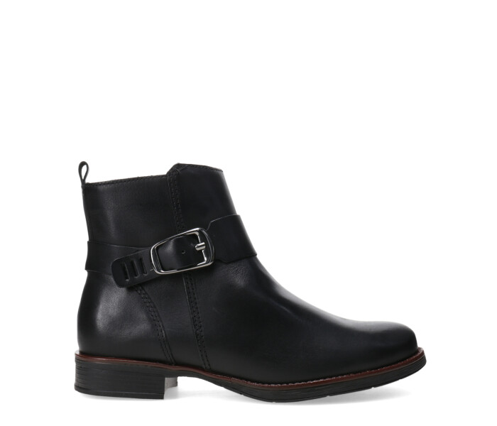 Bota de Mujer Bottero Caña Baja de Cuero Negro