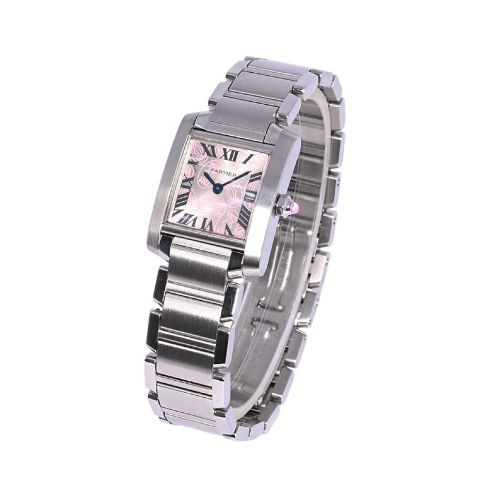 Cartier Tank Francaise small Happy Birthday W51031Q3 Acero inoxidable con caja y papeles Cartier Tank Francaise small Happy Birthday W51031Q3 Acero inoxidable con caja y papeles
