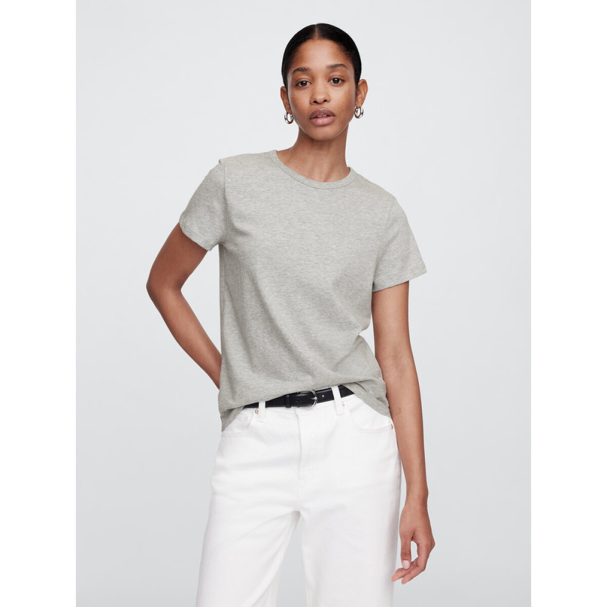 V-SS FAV CREW SOLID - LIGHT HEATHER GREY 