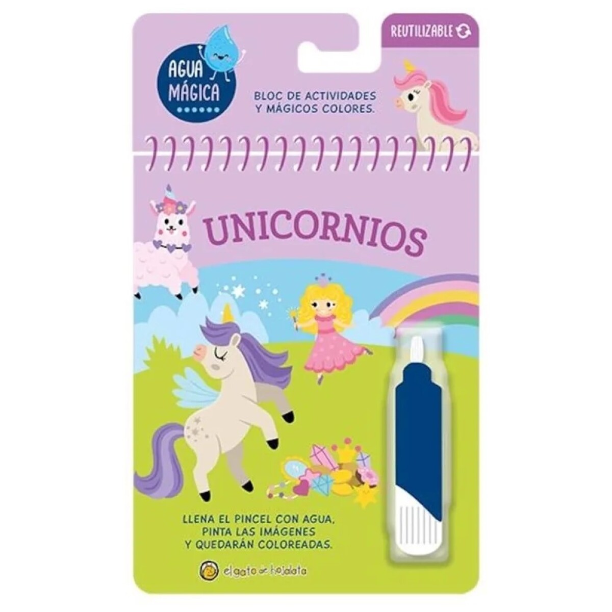 Libro Infantil con Actividades Agua Mágica - UNICORNIO 