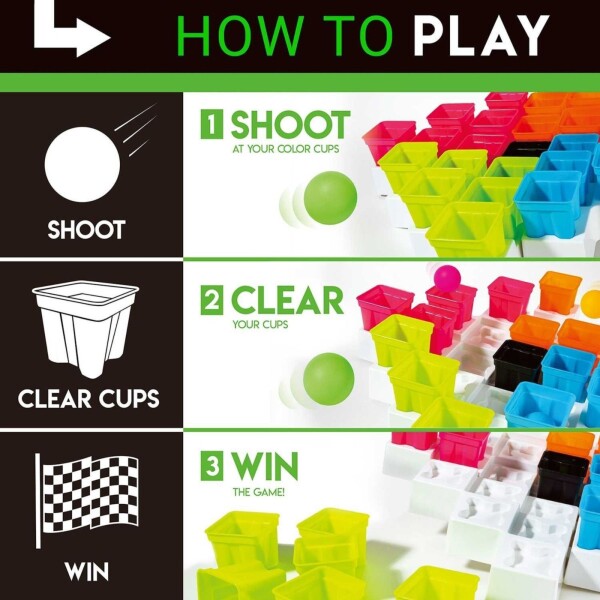 Franklin Juego De Mesa Battle Buckets Juguete Embocar Franklin Juego De Mesa Battle Buckets Juguete Embocar