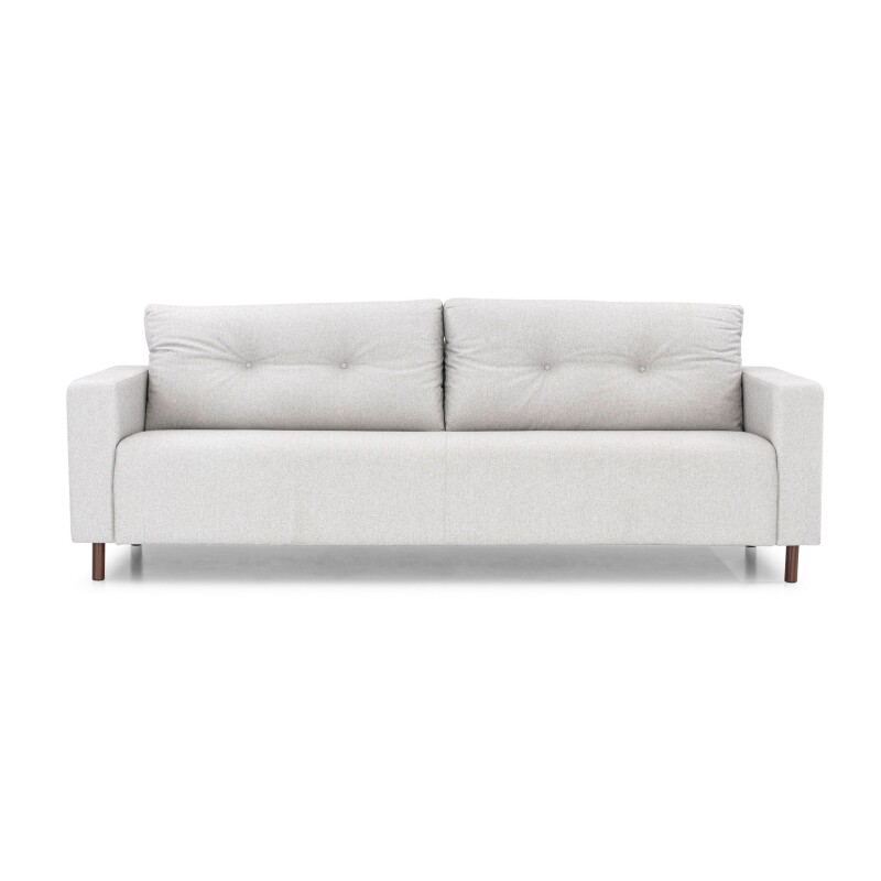 Sofa 4 cuerpos tela Gris Brillo con respaldo semi capitoneado Sofa 4 cuerpos tela Gris Brillo con respaldo semi capitoneado