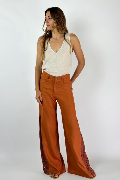 PANTALON JACINTO NEW CROCHET Terracota