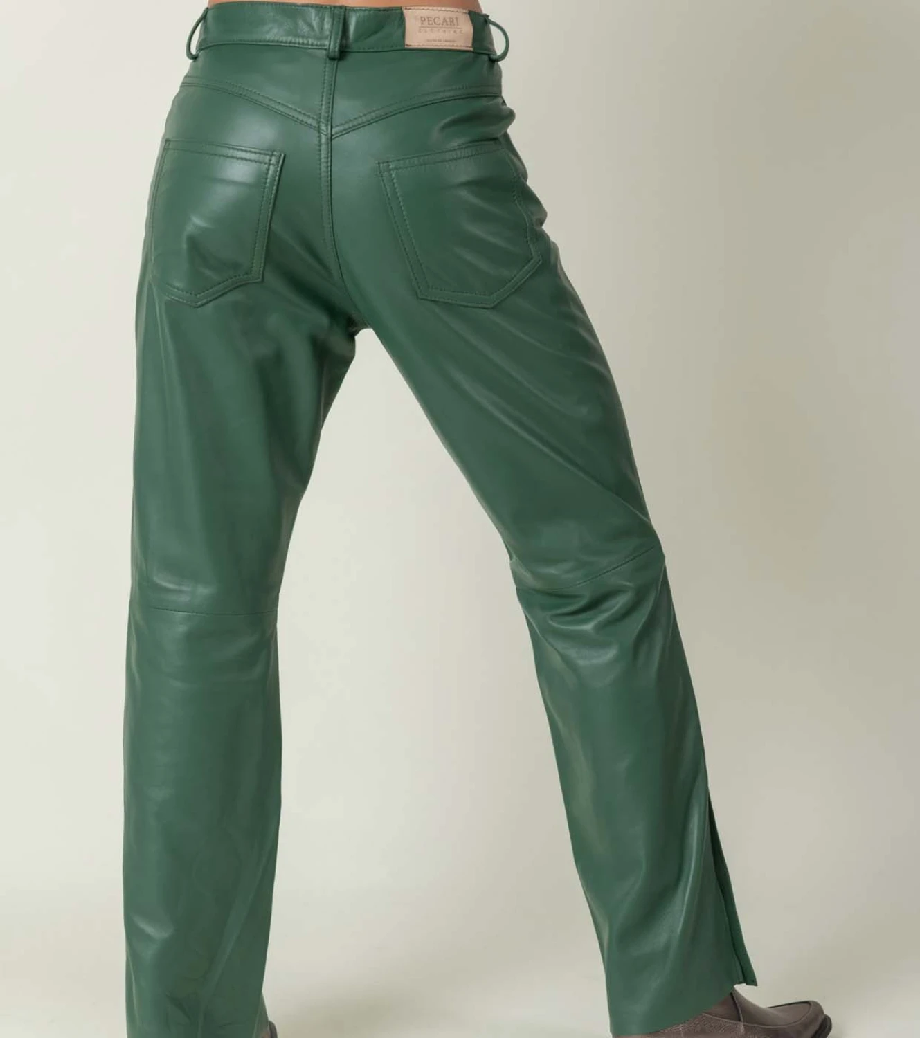 Leather Pant verde l