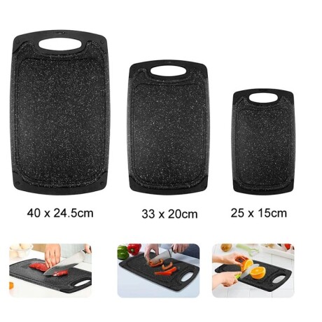 Tabla de Picar Doble Cara 40cm x 25cm - G Tabla de Picar Doble Cara 40cm x 25cm - G