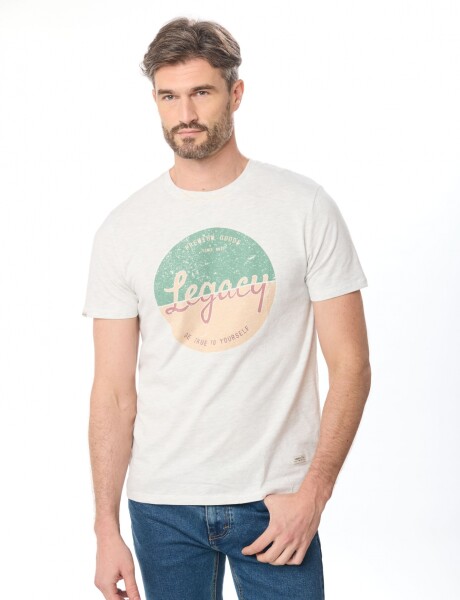 REMERA ESTAMPADA Gris