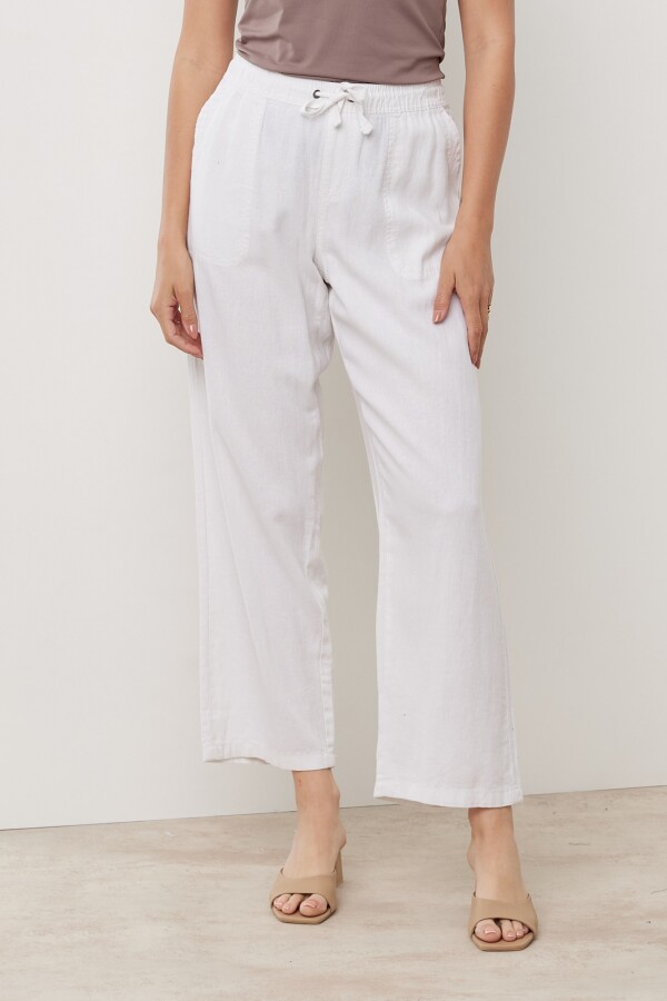 Pantalon Lino BLANCO