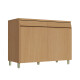 Bajo Mesada 80 cm 2 Puertas sin Tapa – Línea Simone Mendes GAMAS DE BEIGE