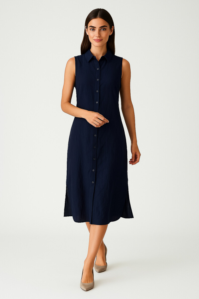 Vestido Vessia - Azul Noche 