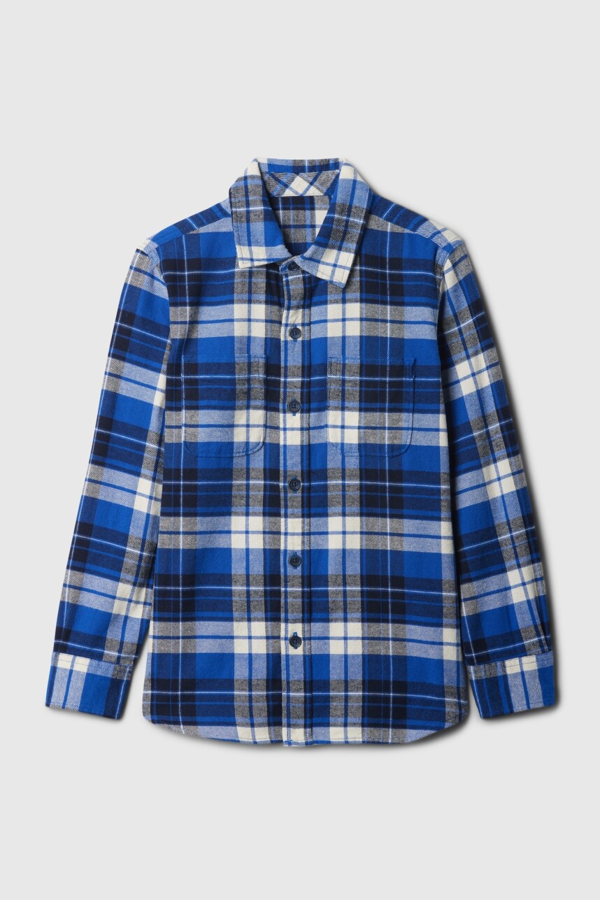 Camisa Flannel Niño Admiral Blue