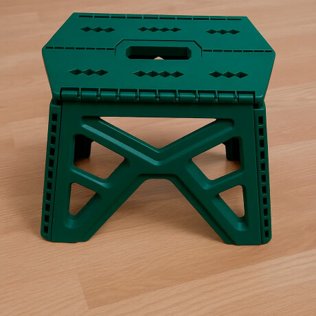 Banqueta Plegable Compacta Resistente Práctica Verde