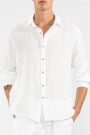 100% LINEN LONG SLEEVE SHIRT Casapueblo