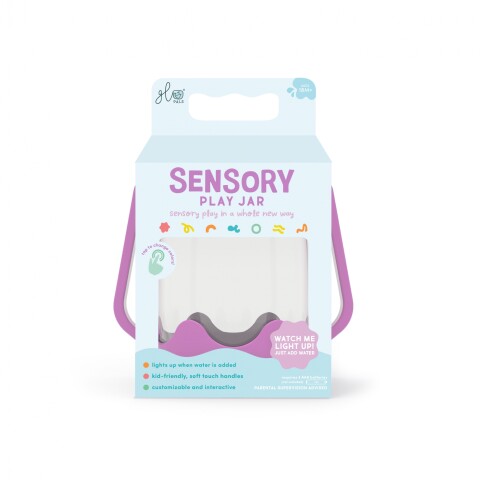 GP-JAR Jarra De Juego Sensorial Antiderrame Color Violeta Glopals