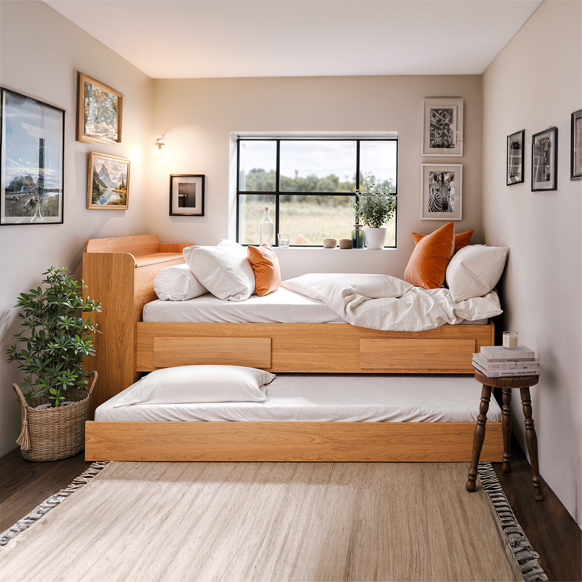 Cama marinera infantil - Onix - Con baúl - 1 Plaza - Freijo 