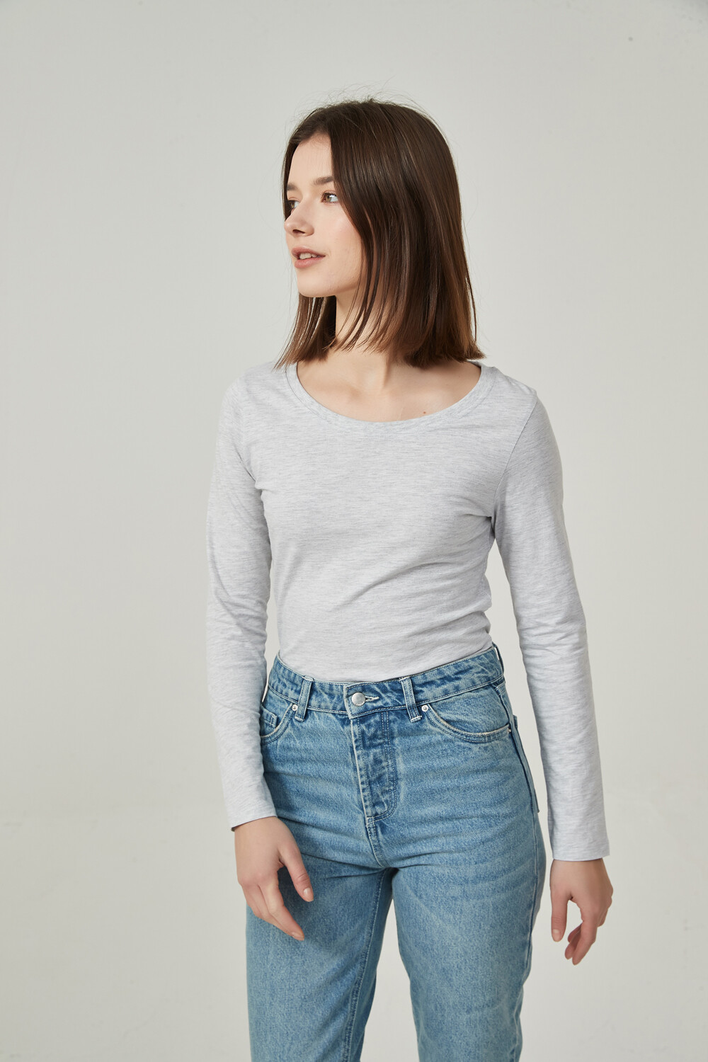 Remera Sidrana Gris Melange