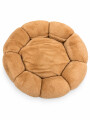 CAMA PERROS FLOR MARRON