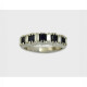 Anillo Oro Blanco 18K Con Brillantes Y Zafiros Anillo Oro Blanco 18K Con Brillantes Y Zafiros