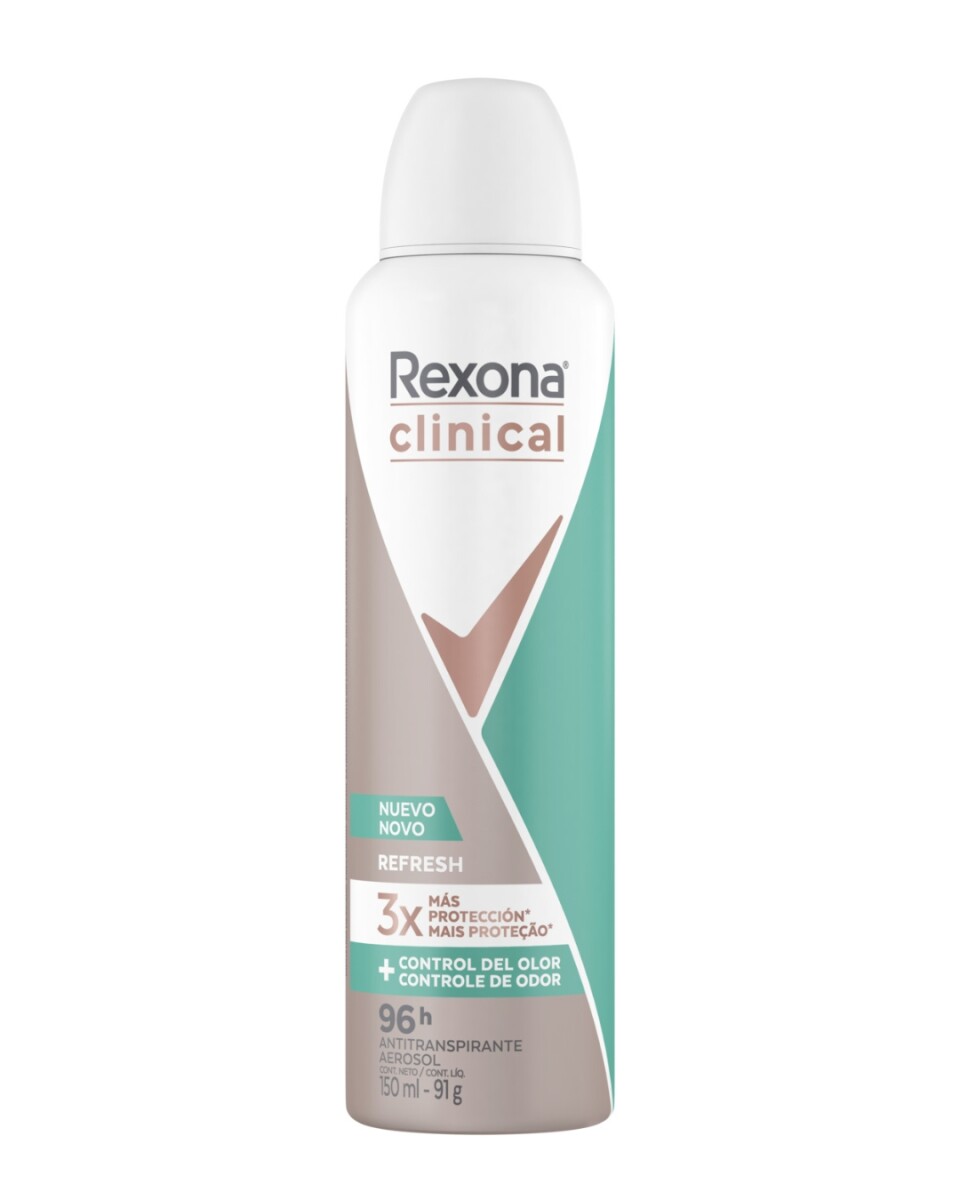 Rexona Clinical Women Desodorante en Aerosol Refresh 150 ml | Protección Máxima y Frescura