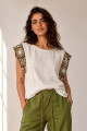 BLUSA LINO CROCHET BLANCO CAM