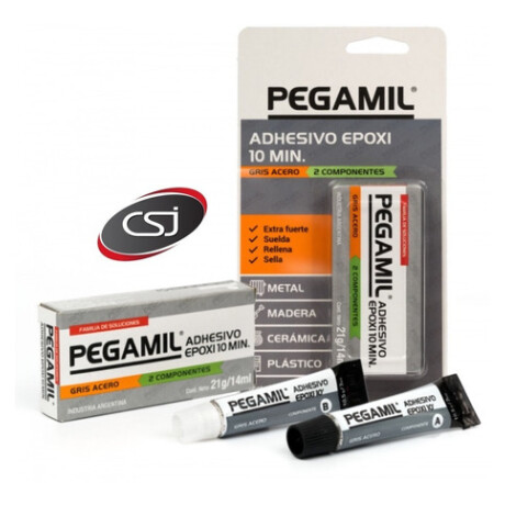 EPOXI 10 MIN GRIS ACERO 14G BLISTER PEGAMIL ++ N/a