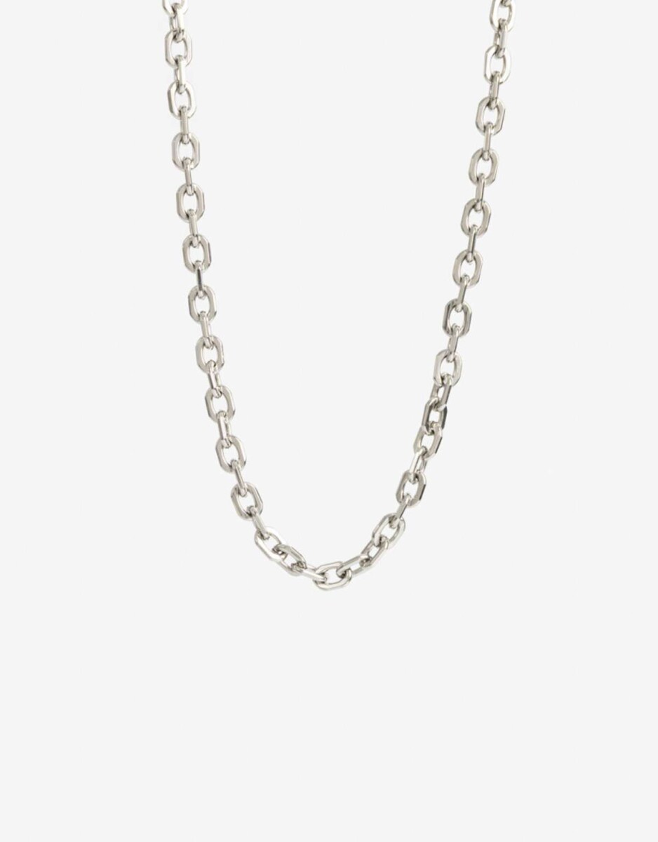 Collar De Acero Men´s Collection - Plateado 