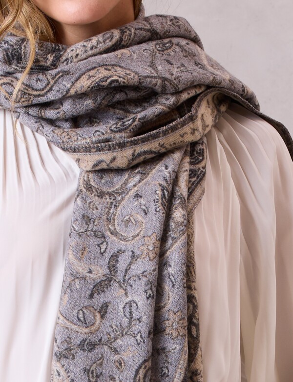 Bufandon Arabescos GRIS/MULTI