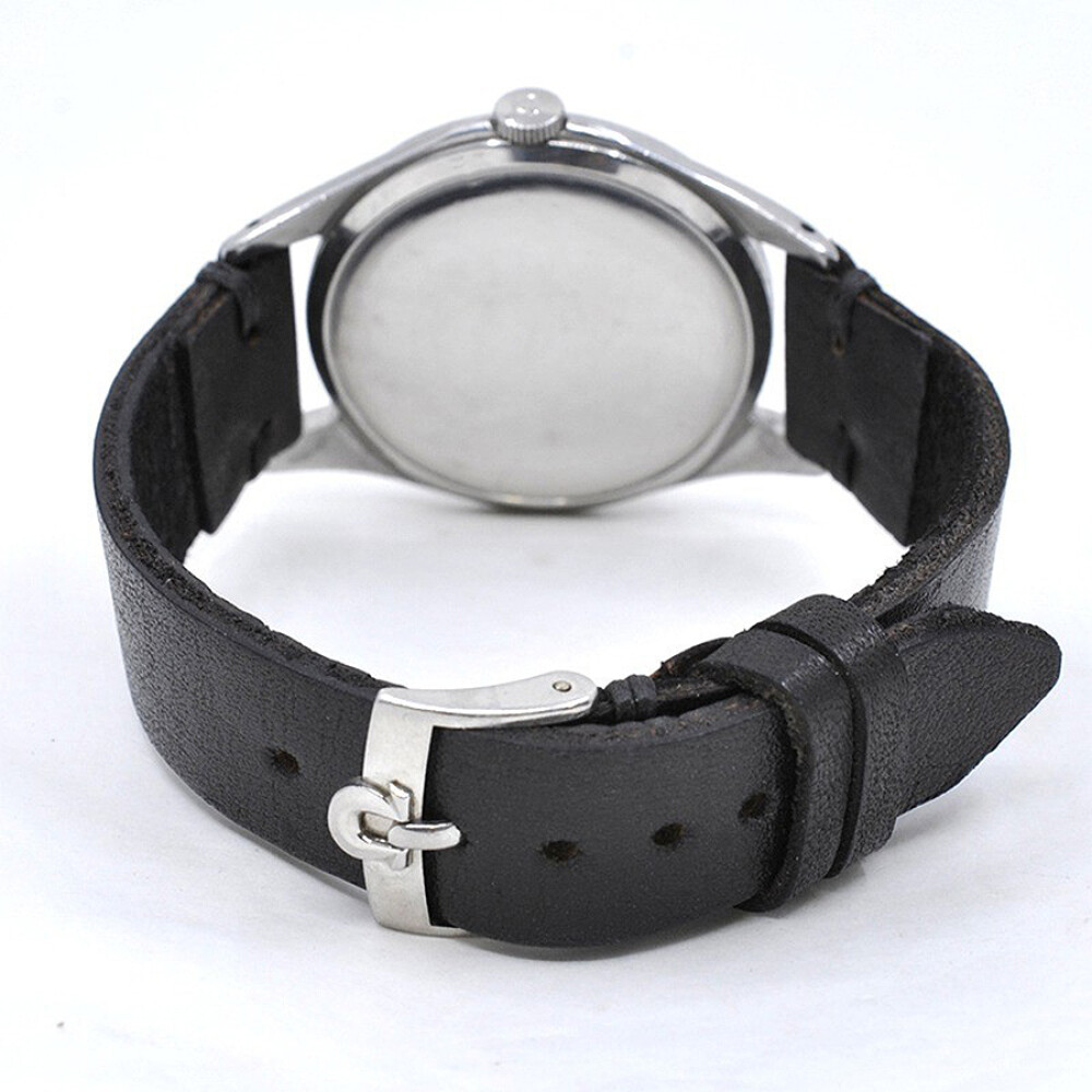 Omega Jumbo 2505-29 Caja Grande 38 Mm Año 1954 Acero Inoxidable Y Malla De Cuero Omega Jumbo 2505-29 Caja Grande 38 Mm Año 1954 Acero Inoxidable Y Malla De Cuero