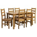 JUEGO DE COMEDOR 6 SILLAS NOGAL - BELLA JUEGO DE COMEDOR 6 SILLAS NOGAL - BELLA
