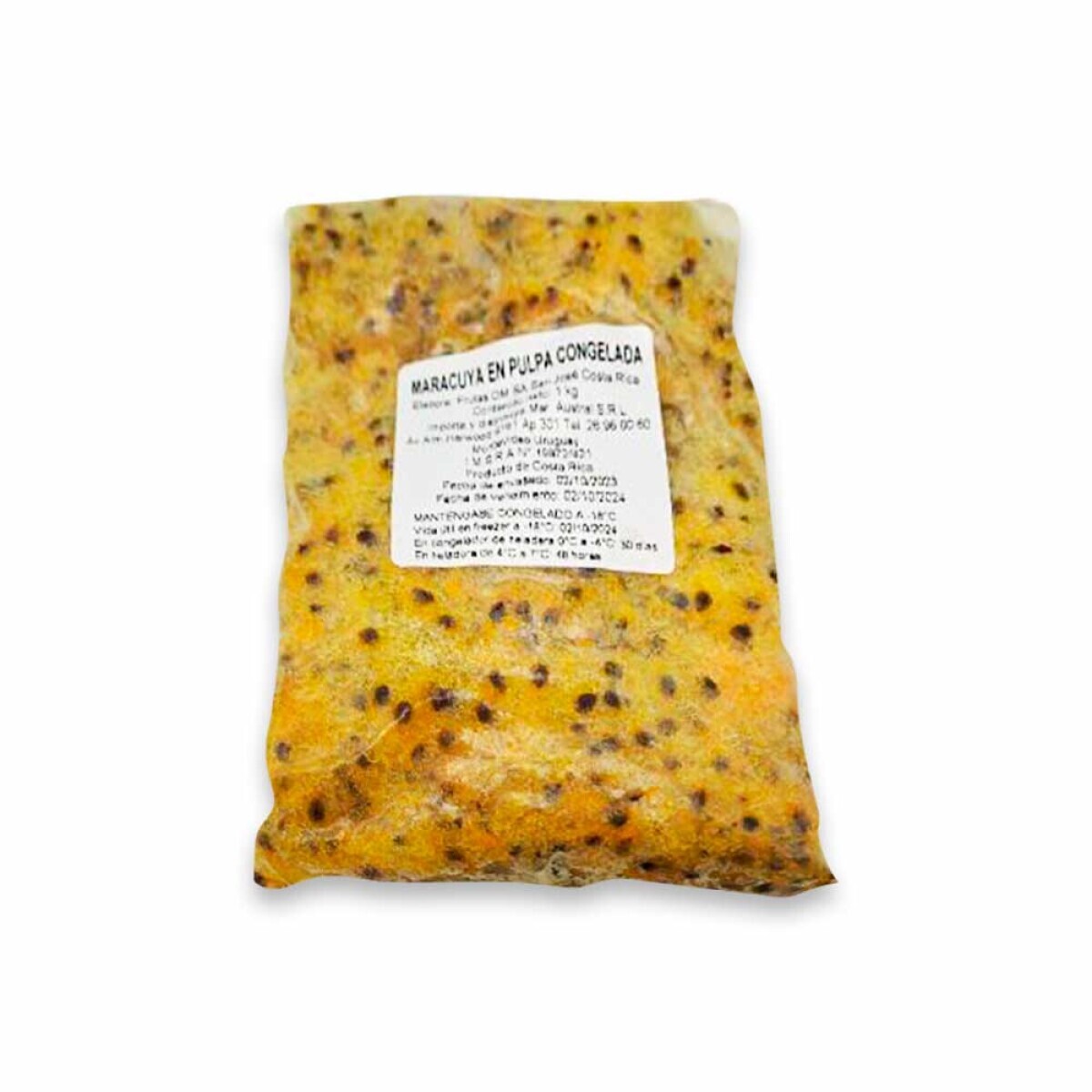 Pulpa de Maracuya Con Semillas 1kg 