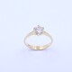 Anillo solitario oro 18k y brillante engarce 6 puntas. Anillo solitario oro 18k y brillante engarce 6 puntas.