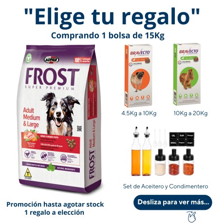 FROST ADULTO MEDIANO Y GRANDE 15 + 2KG Frost Adulto Mediano Y Grande 15 + 2kg