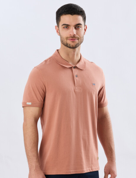 REMERA POLO LISA JERSEY Ladrillo