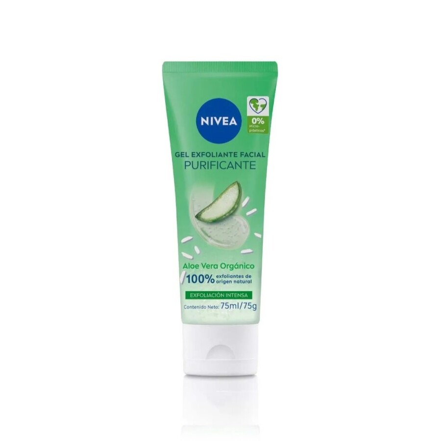 Gel Exfoliante Facial Purificador Aloe Vera 75 ml – Nivea Gel Exfoliante Facial Purificador Aloe Vera 75 ml – Nivea