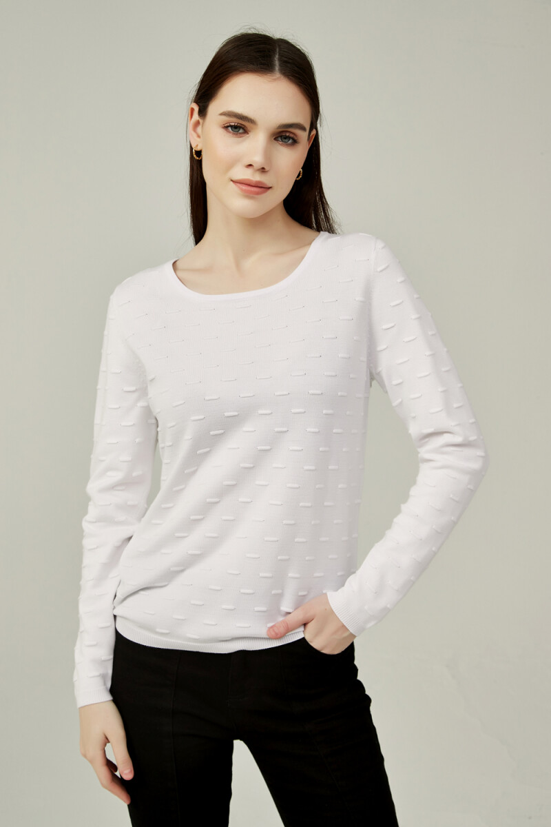Sweater Colorpi - Blanco 
