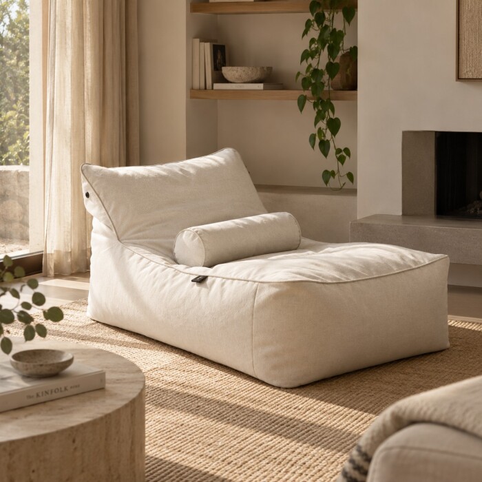 Bean Bag Puff Beige XL | PREVENTA Bean Bag Puff Beige XL | PREVENTA