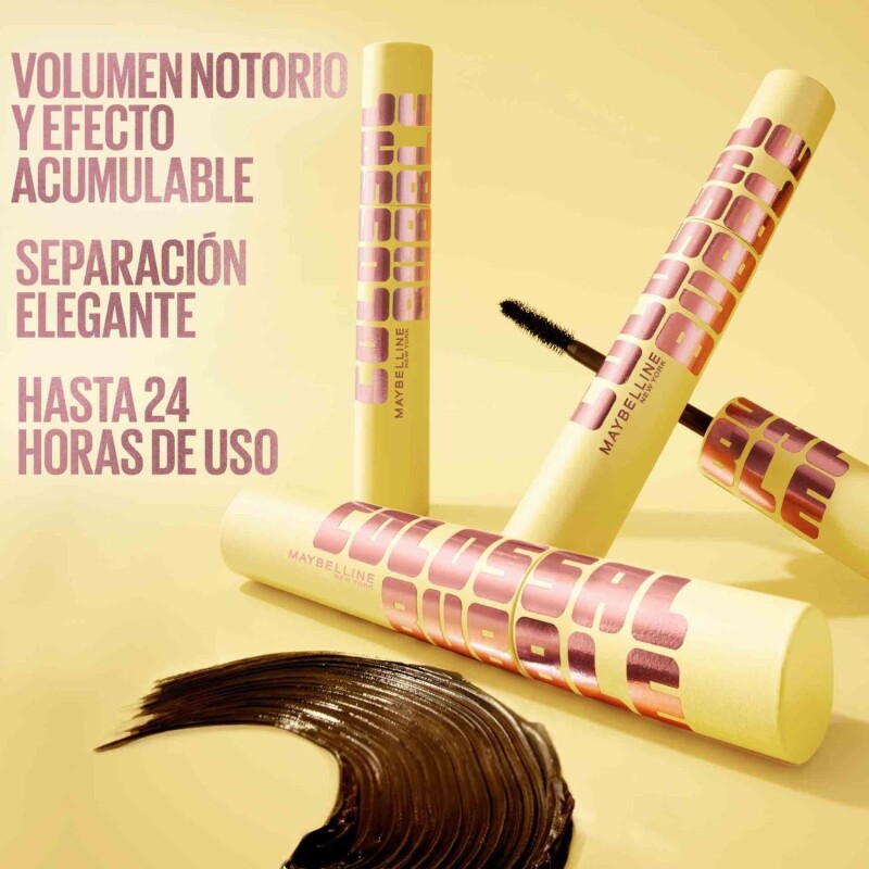 Pack Maybelline Colossal + lock Deep Brown + Delineador Pack Maybelline Colossal + lock Deep Brown + Delineador
