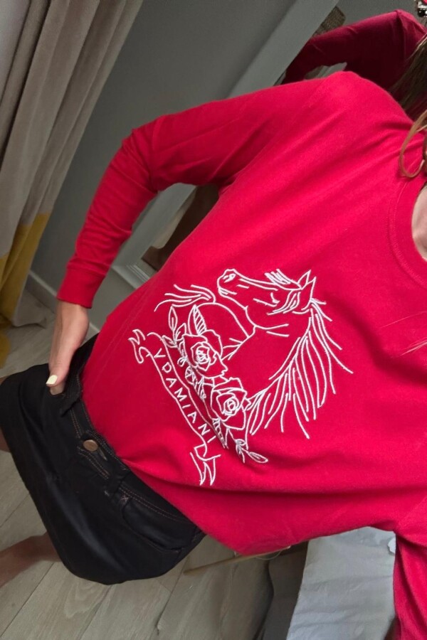 Remera Horse Roja