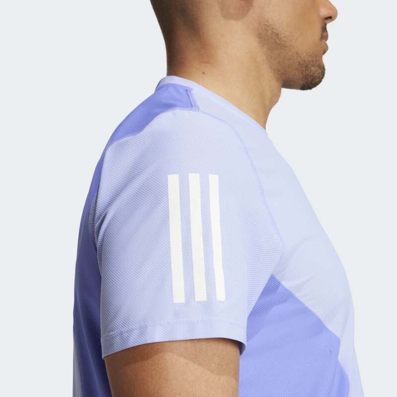 Remera Adidas Own The Run Colorblock AEROREADY Azul