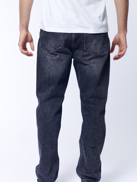 Pantalón jean vintage recto Negro