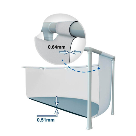 Piscina Intex Estructural 24311 L 549x122 + Bomba Gris Claro