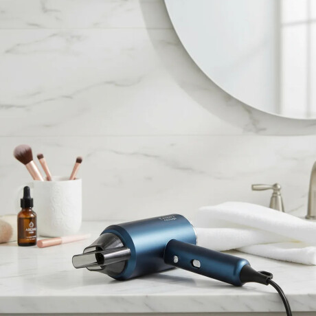 Secador Pelo c/2 Velocidades y Aire Frío 1600W Cuori Asciuga Azul Petróleo