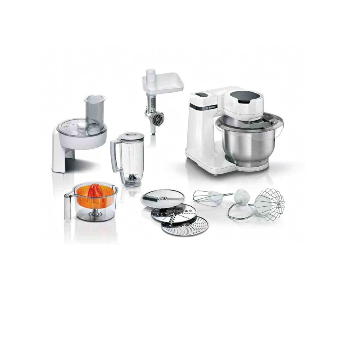 Robot de Cocina Blanco con Accesorios BOSCH MUMS2EW40 