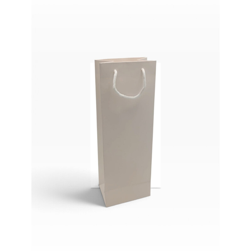 Bolsa de Papel Para Botella Lisas Blanco
