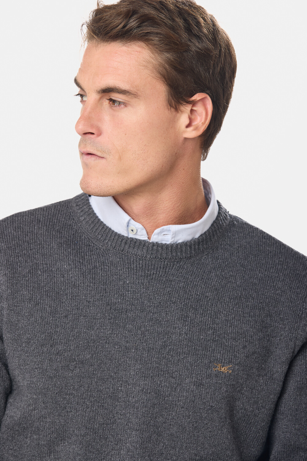 BUZO DE LANA Gris Oscuro