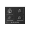 Anafe a Gas de Vidrio Negro - 4 hornallas - Modelo MG60GK007AH1B - Midea Anafe a Gas de Vidrio Negro - 4 hornallas - Modelo MG60GK007AH1B - Midea